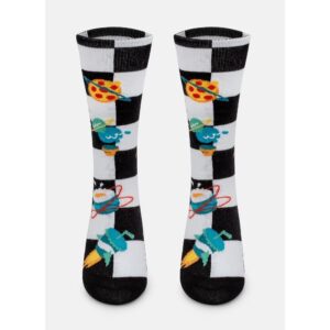 Meia 3/4 Menino Space Food Algodão