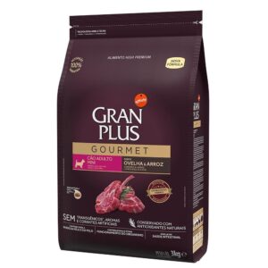 Ração GranPlus Gourmet Ovelha Arroz Mini/Pequeno