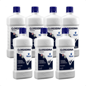 Kit 7 Shampoo World Veterinária Dug's Clorexidina Cães & Gatos - 500 mL