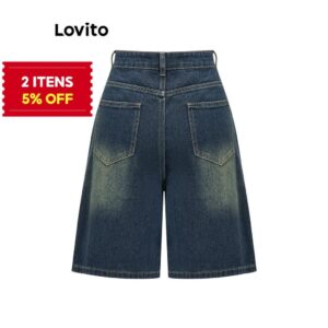 Jeans Curtos Femininos Algodão Casual