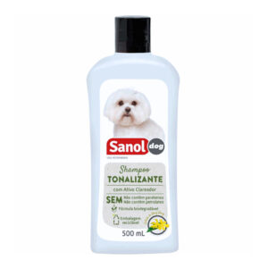 SHAMPOO TONALIZANTE DE PELOS CLAROS 500ML SANOL DOG