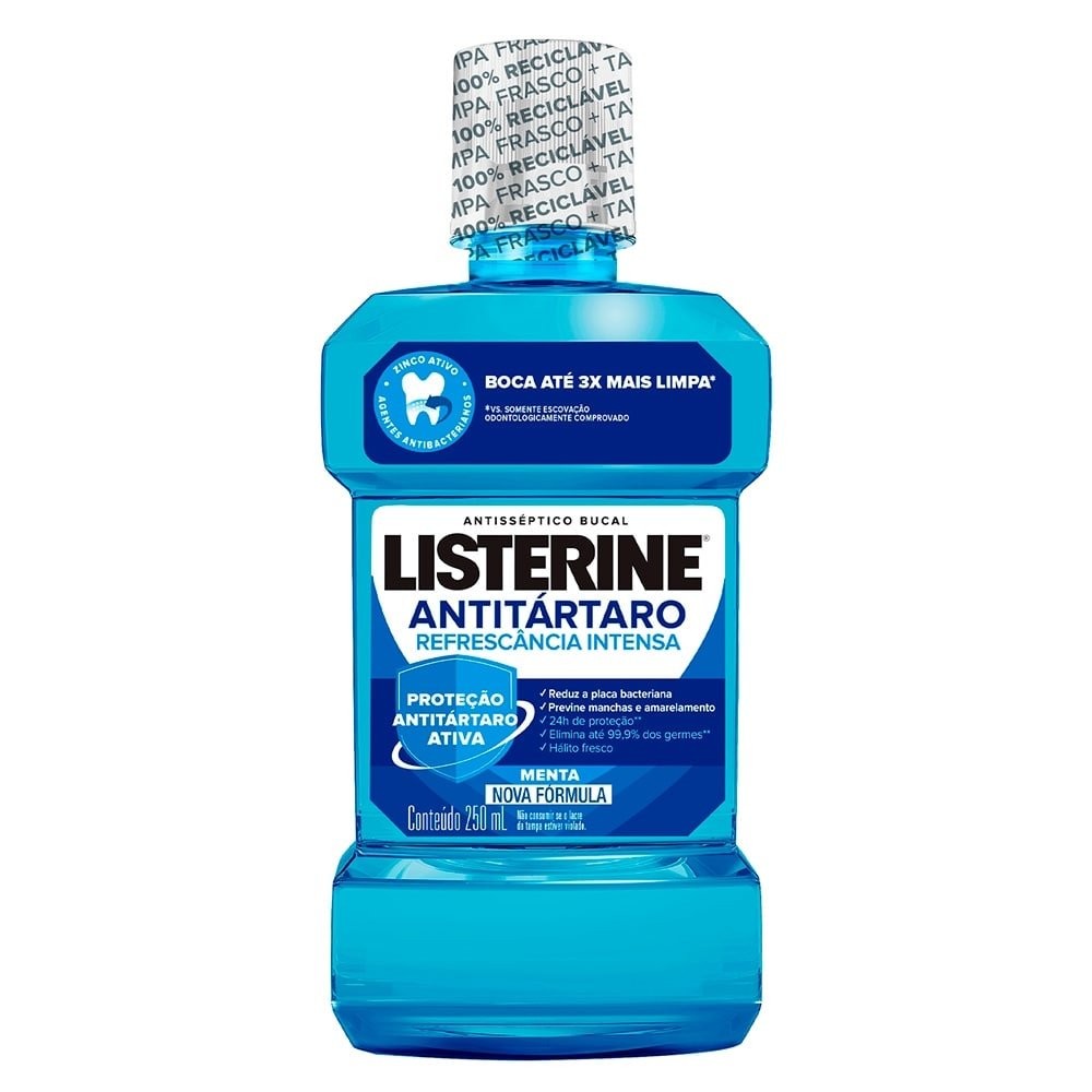 Enxaguante Listerine Antit?rtaro 250ml 1 Enxaguante Listerine Antitártaro 250ml