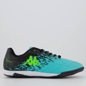 Chuteira Futsal Kappa San Diego Preta e Verde