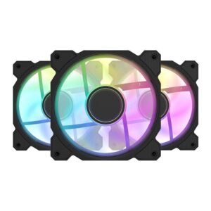 Ventoinhas Aigo Darkflash ARGB 3x120mm Preto