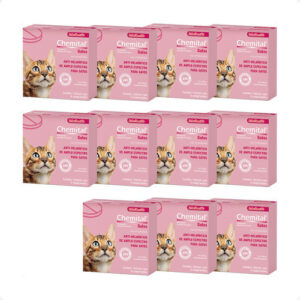 Kit 11 Chemital Chemitec Vermífugo para Gatos - 4 Comprimidos