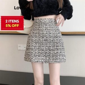 Saia Floral Evasê Feminina Multicolorida