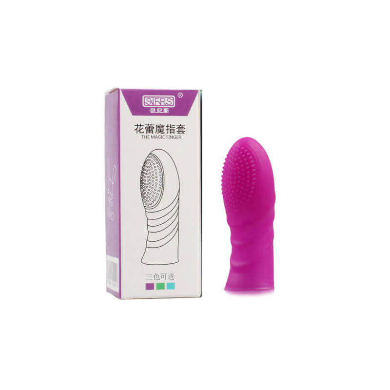 Capa Dedo Massageadora - Silicone Texturizado 1 Capa Dedo Massageadora - Silicone Texturizado