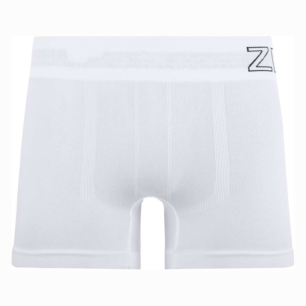 Cueca Boxer Jacquard C?s Sem Costura Branca Zee Rucci 1 Cueca Boxer com Jacquard no Cós Sem Costura Branca