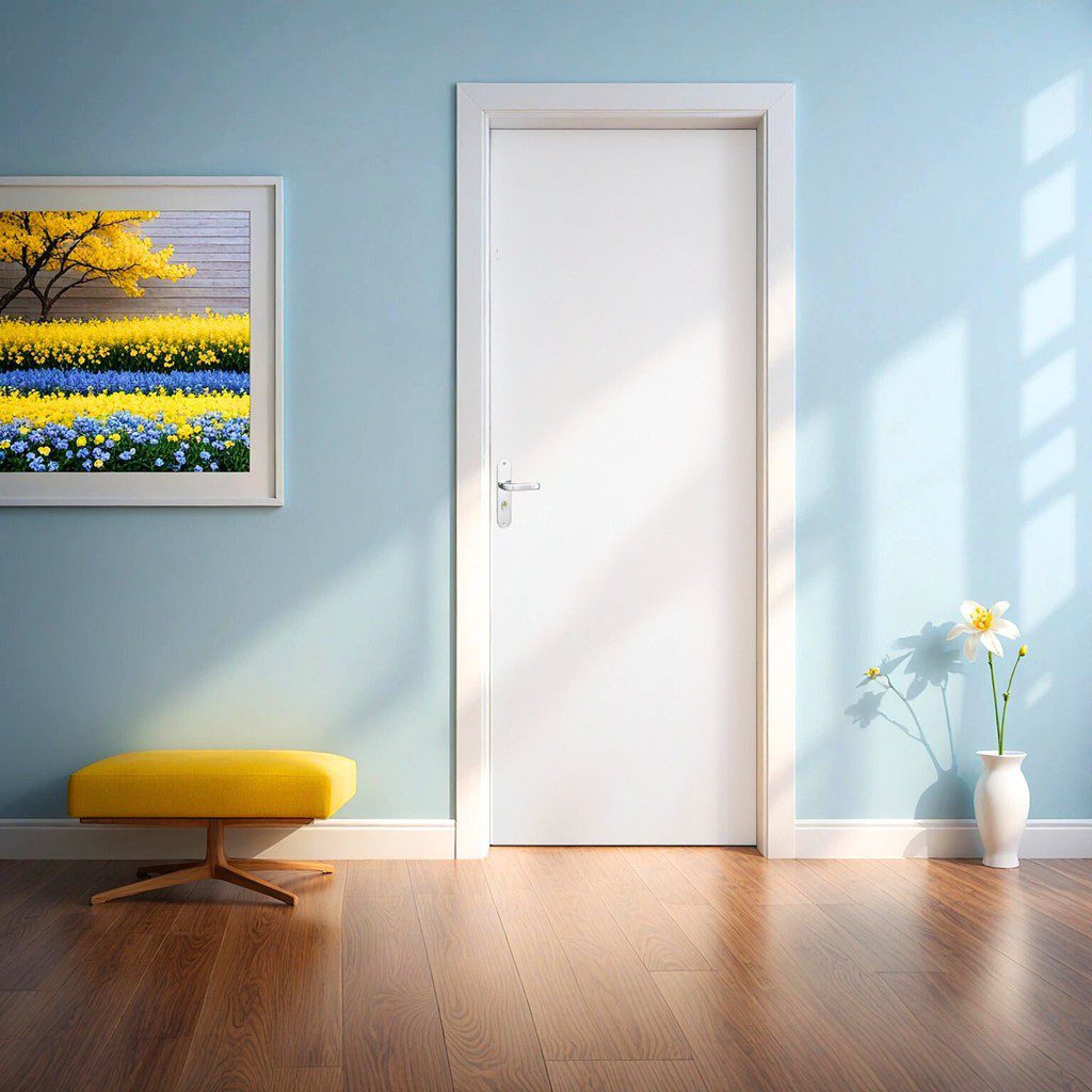 Porta Madeira Lisa 215cm Branco - Batente A?o 1 Porta Madeira Lisa 215cm Branco - Batente Aço