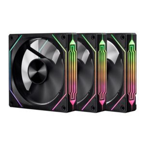 Kit Ventoinhas PC 3x120mm ARGB Preto