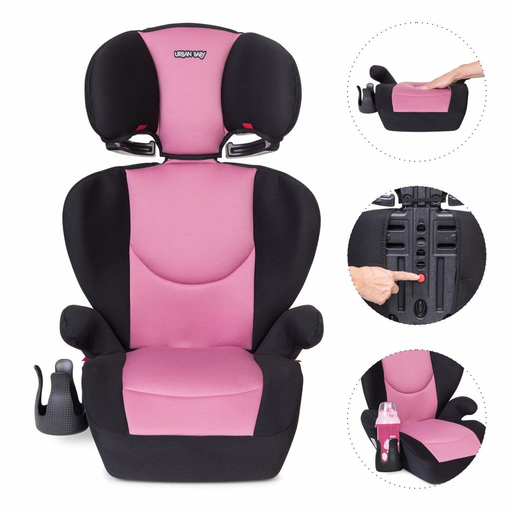 Cadeirinha Infantil Booster Verona Rosa 15-36kg 1 Cadeirinha Infantil Booster Verona Rosa 15-36kg
