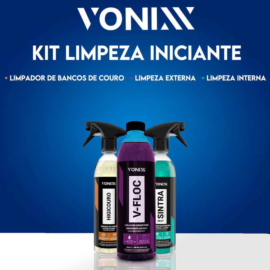 Kit Limpeza Vonixx - Carro Impec?vel 1 Kit Limpeza Vonixx - Carro Impecável