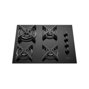 Cooktop 4 Bocas Gás Vidro Temperado Preto