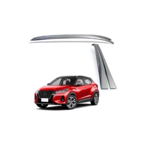 Longarina de Teto Nissan Kicks Prata 2016 a 2025 Suits - LTN730