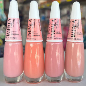 Esmaltes Impala Leve Suave Kit 4 Cores