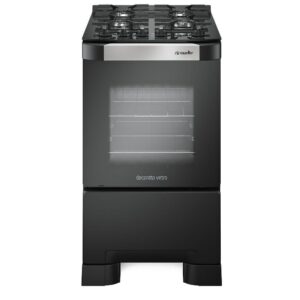 Fogão a Gás 4 Bocas Mueller Decorato Vetro Preto