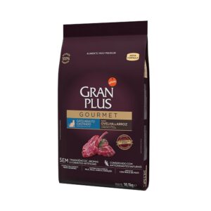 Ração Seca GranPlus Gourmet Ovelha & Arroz para Gatos Adultos Castrados