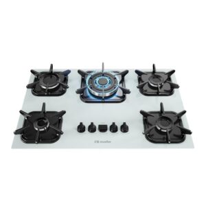 Fogão Cooktop a Gás 5 Bocas Mueller Branco