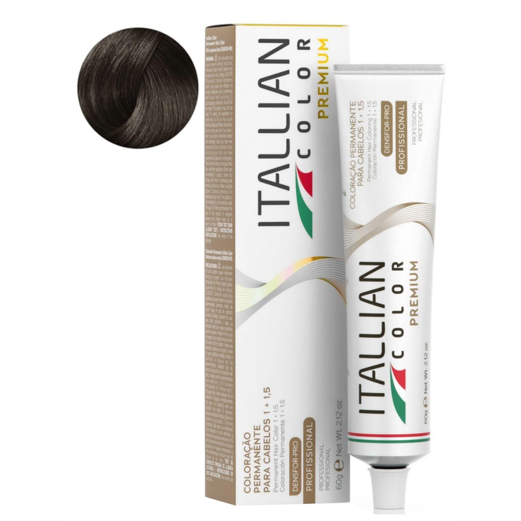 Colora??o Itallian Color 5.00 Castanho Claro Plus 1 Coloração Itallian Color 5.00 Castanho Claro Plus