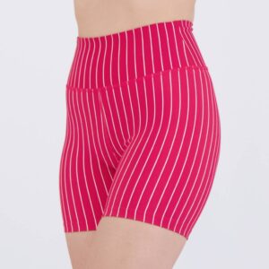Shorts Fila Pinstripes Vermelho Feminino