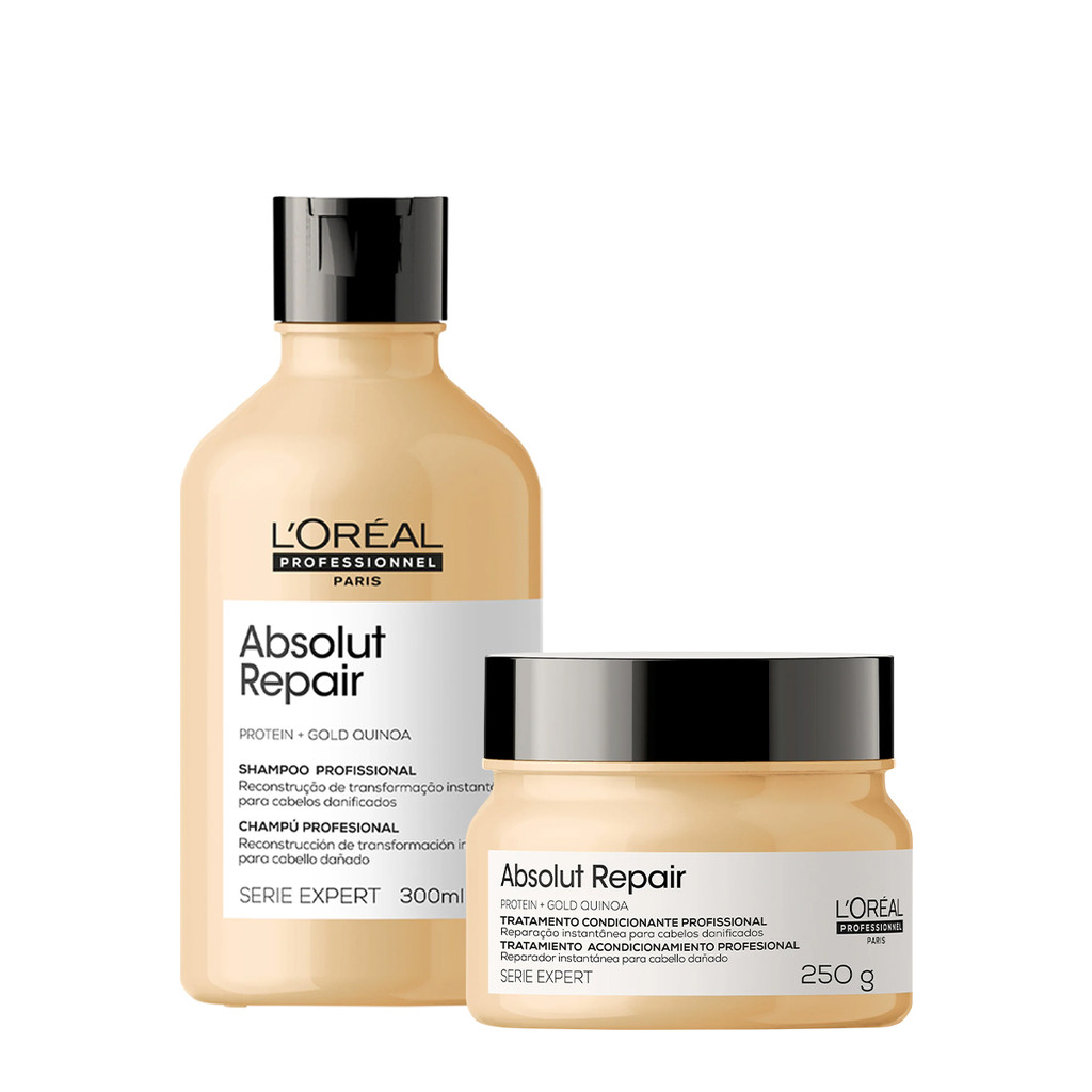 Kit L'Or?al Absolut Repair Shampoo e M?scara 1 Kit L'Oréal Absolut Repair Shampoo e Máscara