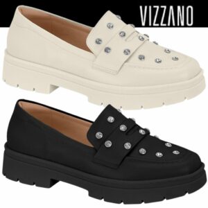 Mocassim Feminino Vizzano Pedrarias Sintético