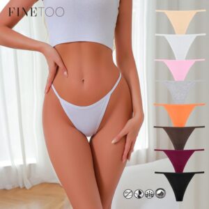 Tanga de Algodão Feminina Finetoo - Cintura Baixa