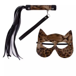 Kit Chicote Máscara Mulher Gato - 5 Cores