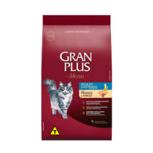 Ração Gran Plus Menu Gato Castrado Frango E Arroz 10,1kg