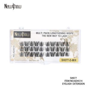 Extensão de Cílios Tufos Sem Nó 0.07D Mix