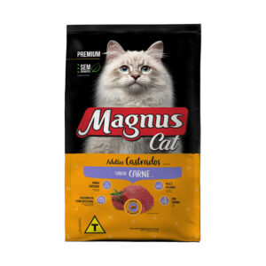 Ração Magnus Premium Gatos Adultos Castrados Carne 1kg