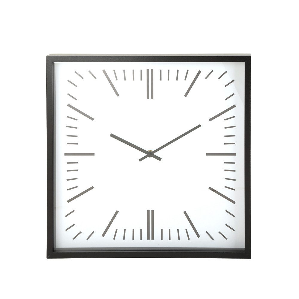Relógio de Parede Minimalista Preto e Branco 1 Relógio de Parede Minimalista Preto e Branco