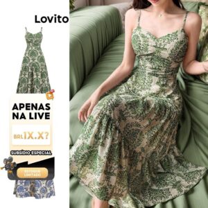 Vestido Boho Paisley com Costas de Arco