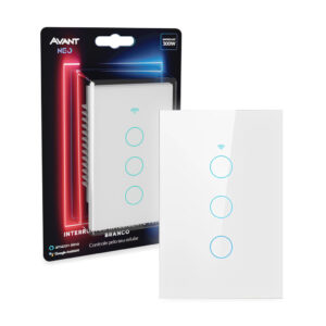 Interruptor Inteligente Touch WiFi 3 Botões