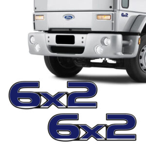Emblemas Ford Cargo 6x2 Adesivo Resinado
