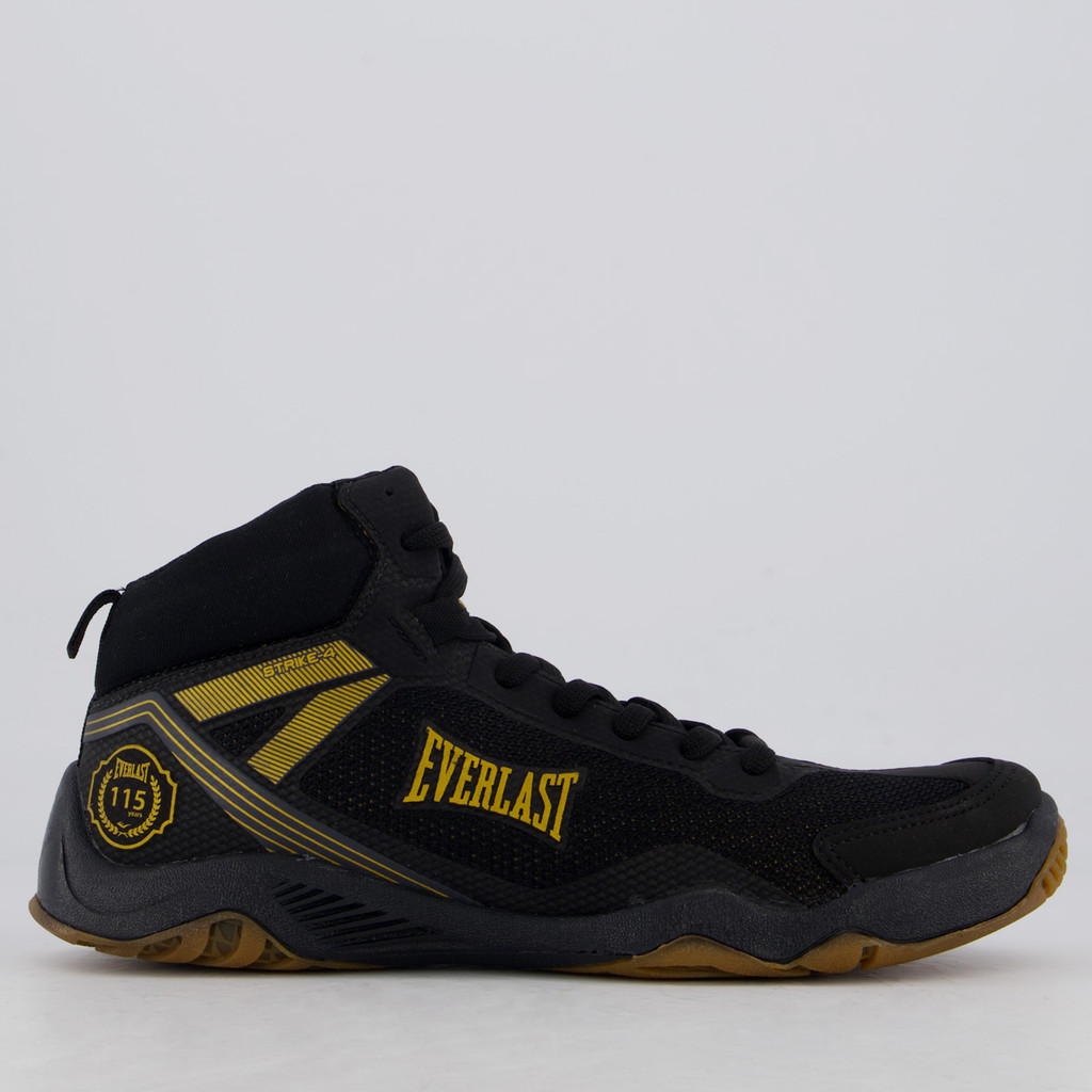 Tênis Everlast Strike 4 Preto Dourado Masculino 1 Tênis Everlast Strike 4 Preto Dourado Masculino