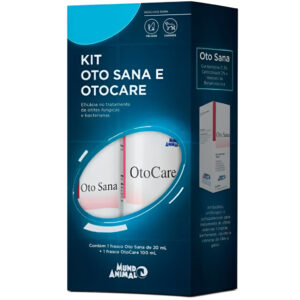 Kit Oto Sana Otocare: Tratamento de Otites para Cães e Gatos