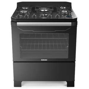 Fogão a Gás 5 Bocas Itatiaia Itamaster Preto