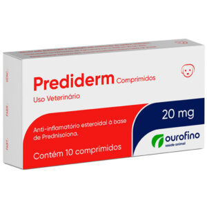 Prediderm 20mg - Anti-inflamatório Cães