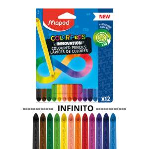 Lápis de Cor Mágico Maped 12 Cores Ponta Fina