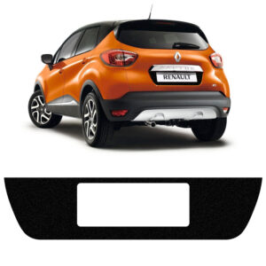 Adesivo Fundo Placa Captur Preto - Tuning