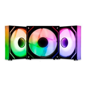 Kit Ventoinhas RGB Mancer 3x120mm Preto
