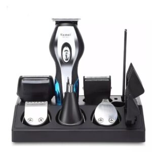 600mAh Barbeador Elétrico 11 Em 1 Profissional 6 Cabeças Portátil Cortador de Cabelo Elétrico,Tesoura corte de cabelo