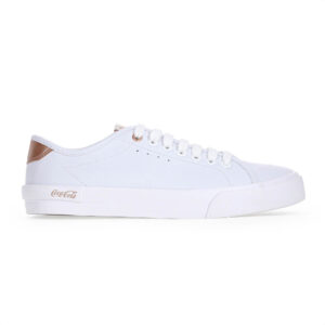 Tênis Coca Cola Stride Town Branco Cobre Feminino