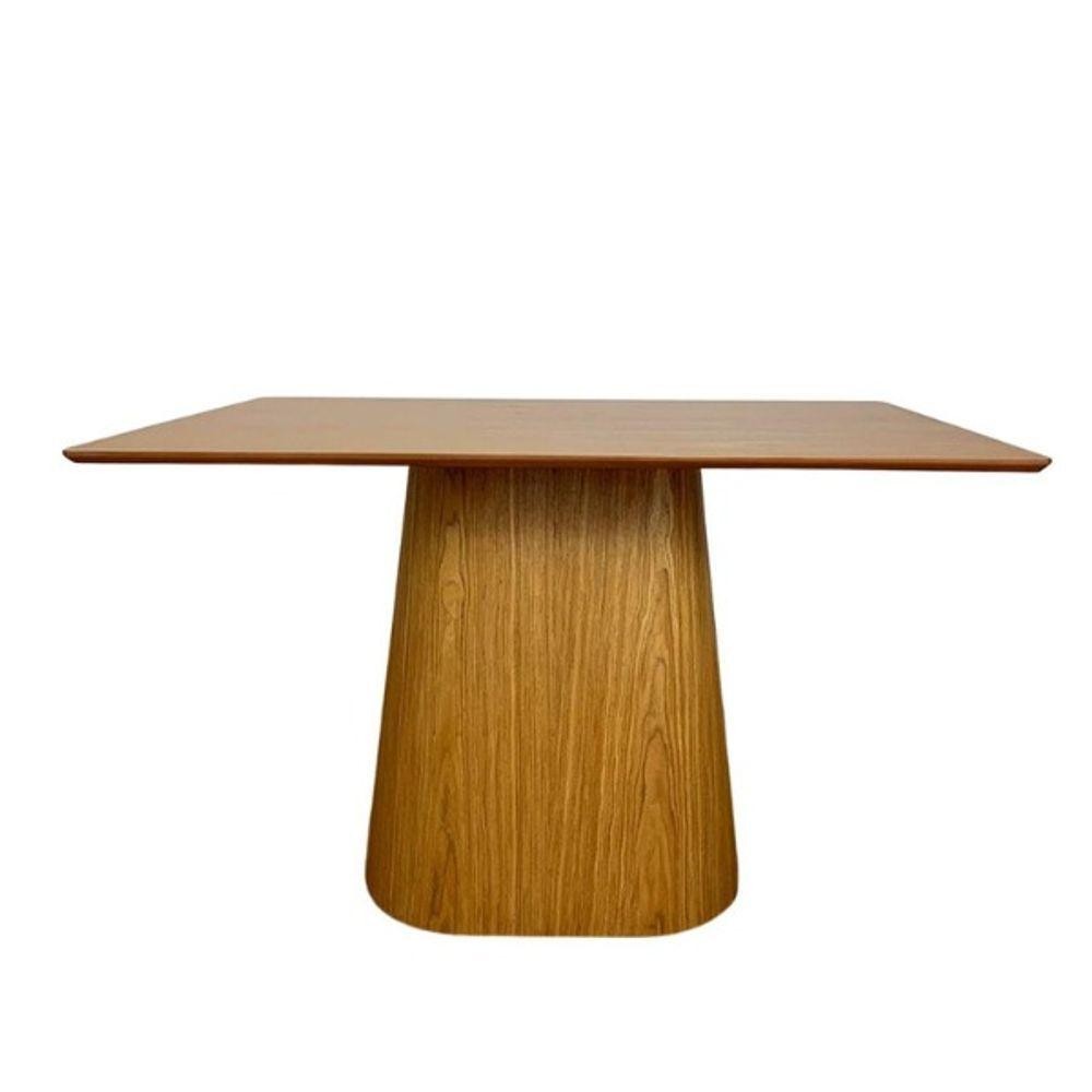 Mesa Jantar Cone Retangular Freij? 150x80cm 1 Mesa De Jantar Cone Retangular 150x80 Cm Tampo Freijó Base Freijó Cor Marrom