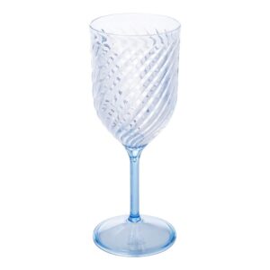 Taça de Vinho Twist Azul 360ml Plasútil