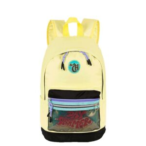 Mochila Grande Espumada Candy Popcorn Amarelo