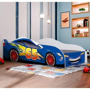 Cama Carro Infantil Personagens em MDF Azul