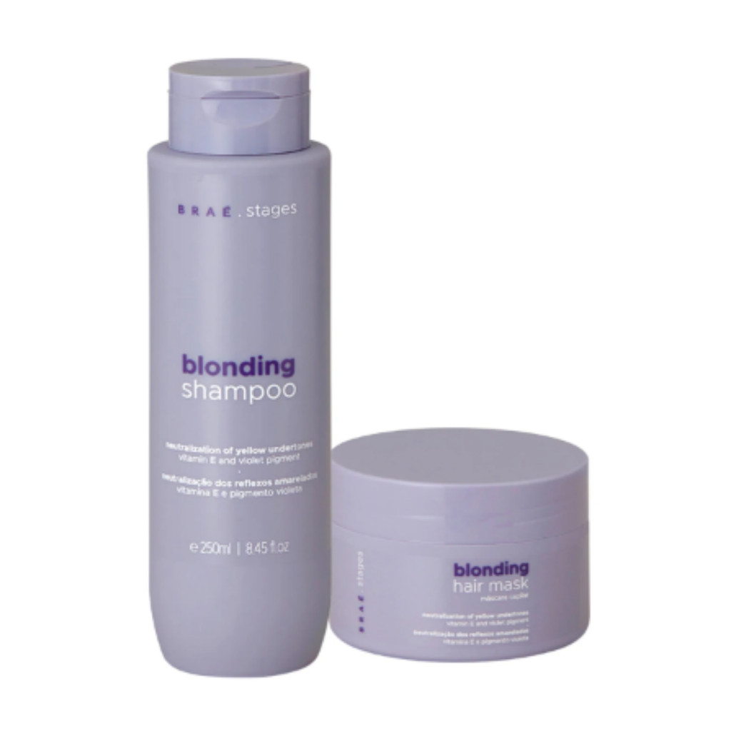 Kit Blonding Bra? Stages: Shampoo + M?scara Loira 1 Kit Blonding Braé Stages: Shampoo + Máscara Loira