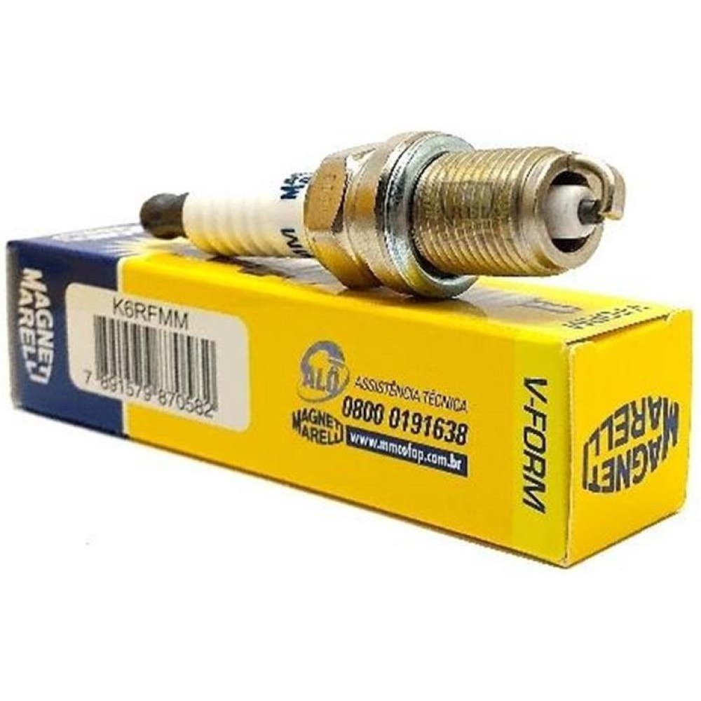 Vela de Igni??o Magneti Marelli K6RFMM - 4 Unidades 1 Vela de Ignição Magneti Marelli K6RFMM - 4 Unidades
